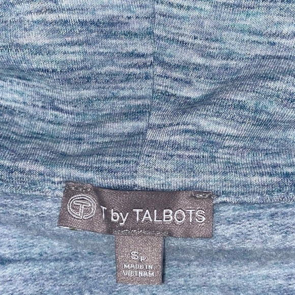 T by Talbots pullover funnel neck drawstring sweater sweatshirt activewear - Picture 5 of 6